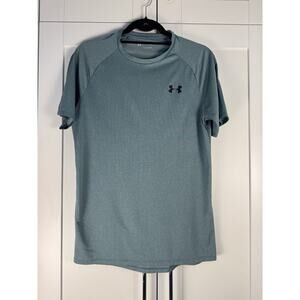 Under Armour The Tech Tee Men's Blue Polyester T-Shirt S Short Sleeve